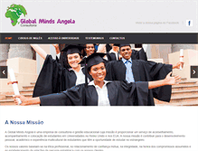 Tablet Screenshot of globalmindsangola.com
